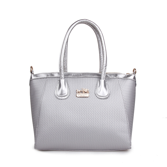 Coach City Signature Medium Silver Satchels BSN Coach City Signature Medium Silver Satchels BSN
